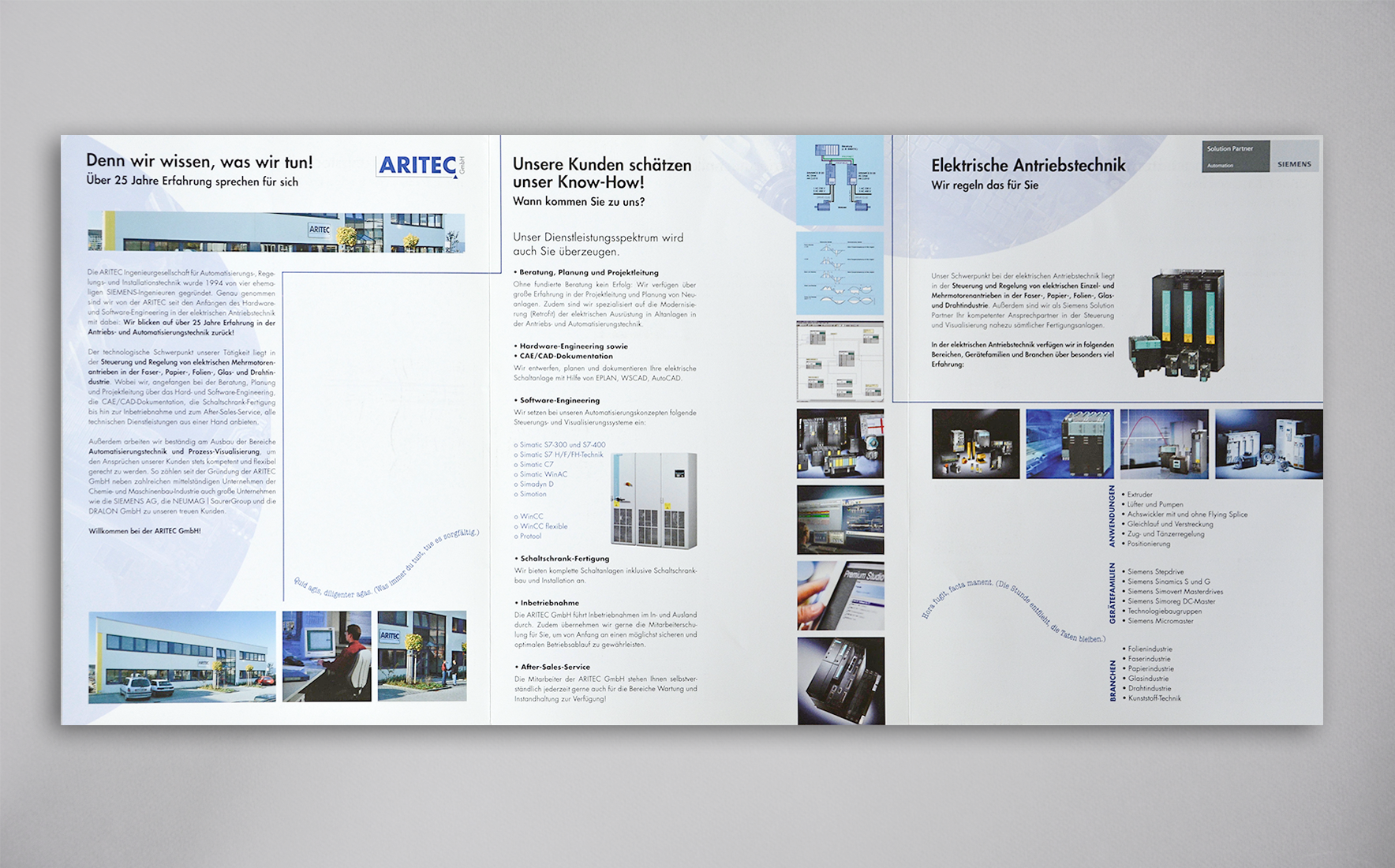 Aritec Broschüre, innen